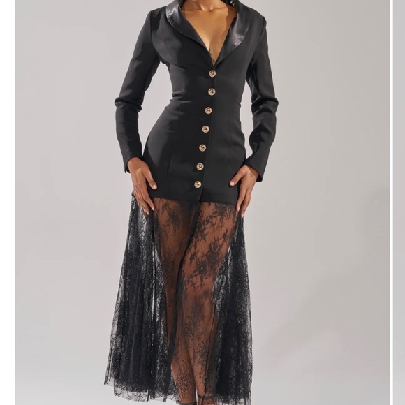 OK BOSS LADY BLAZER MAXI DRESS - Picture 4 of 4